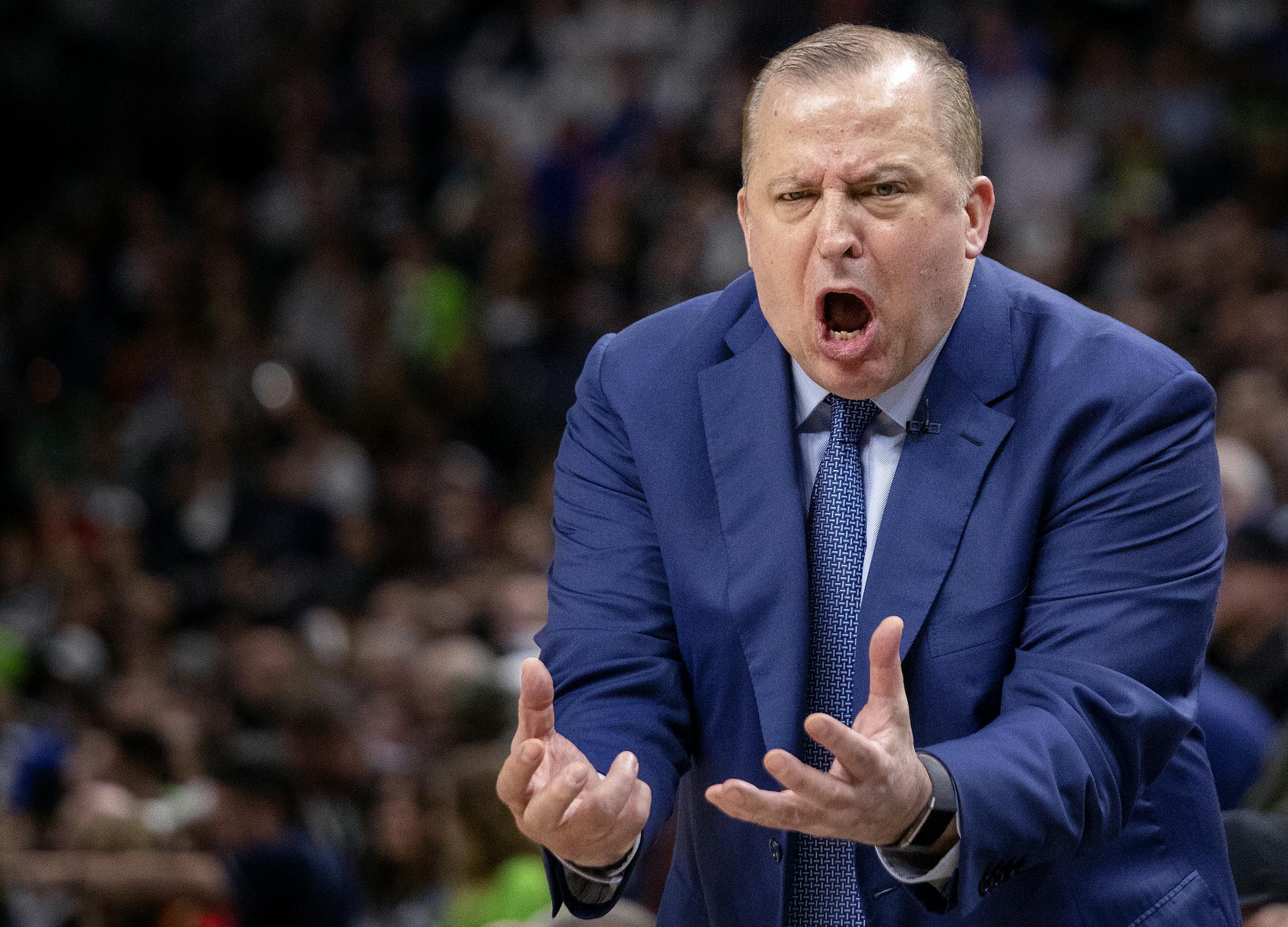 Minnesota Timberwolves head coach Tom Thibodeau