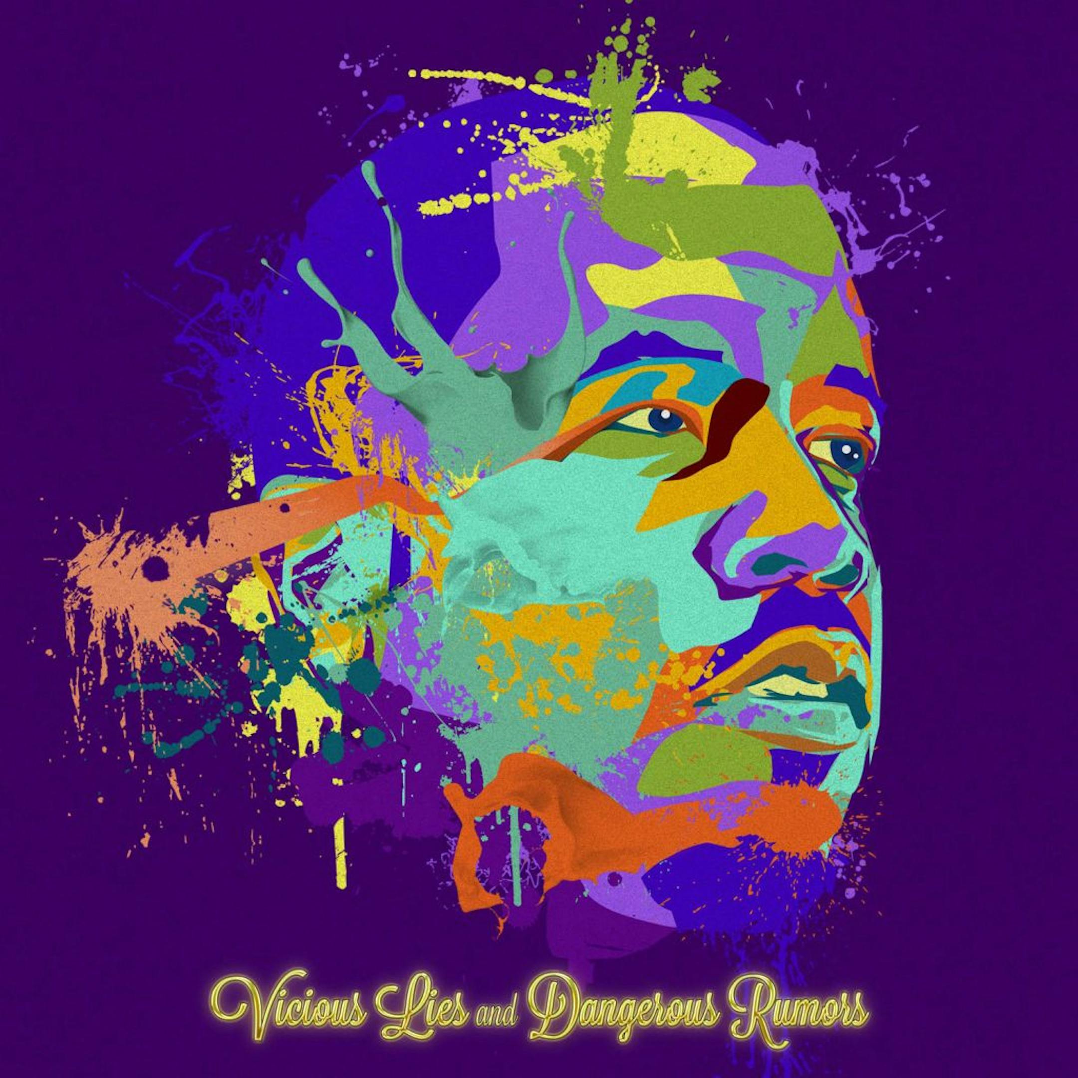 The album cover of Big Boi's "Vicious Lies and Dangerous Rumors," illustrated by Justin "Jus 10" Huff.