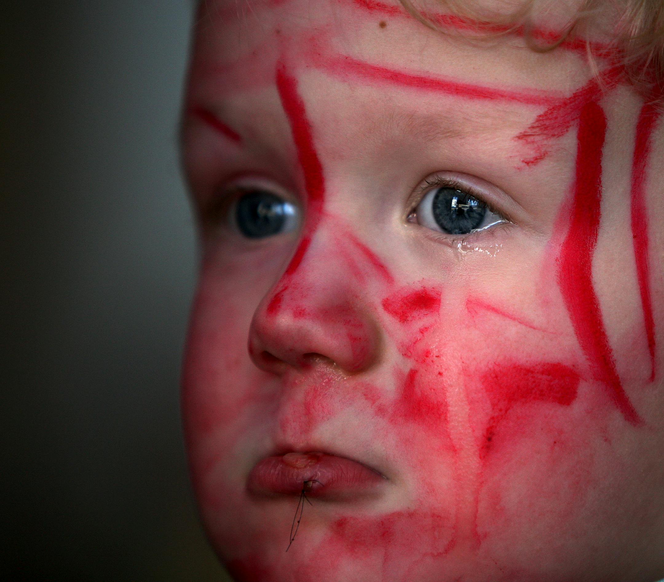 An unhappy Drake Johnsrud