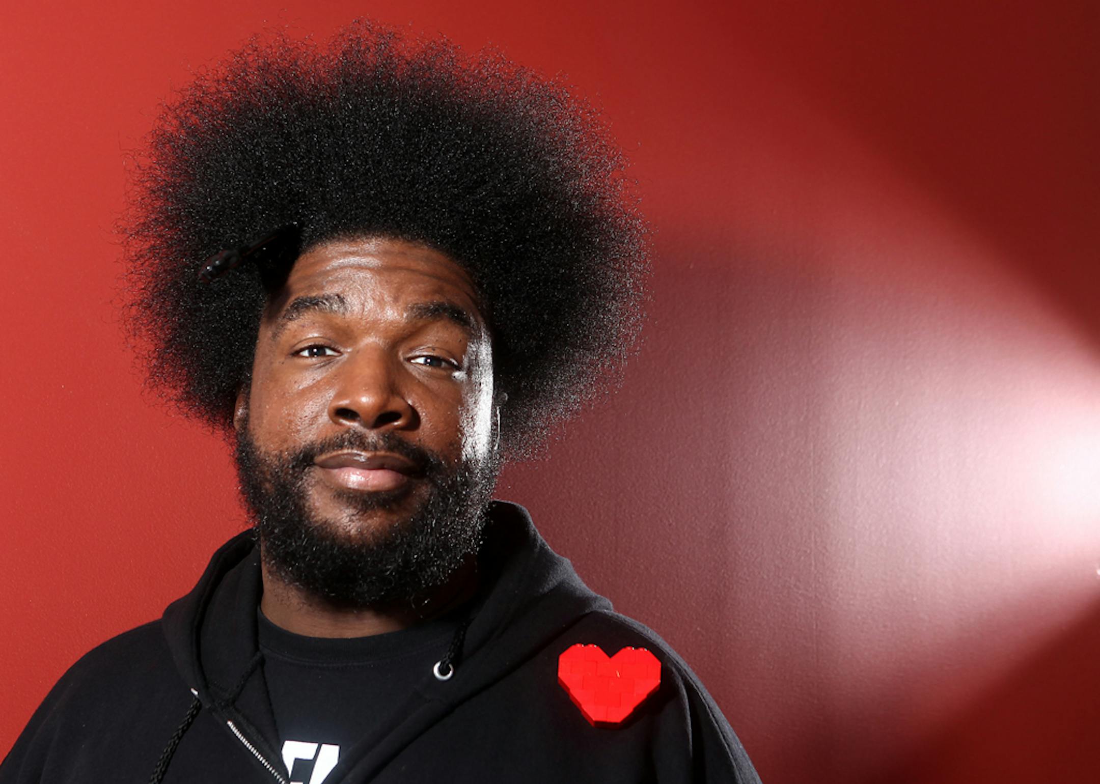 Musician Questlove from the band The Roots. The Roots, the house band for "Late Night with Jimmy Fallon," must now run their song choices by NBC after the band performed an off-color song during an appearance by GOP Presidential candidate Michele Bachmann.