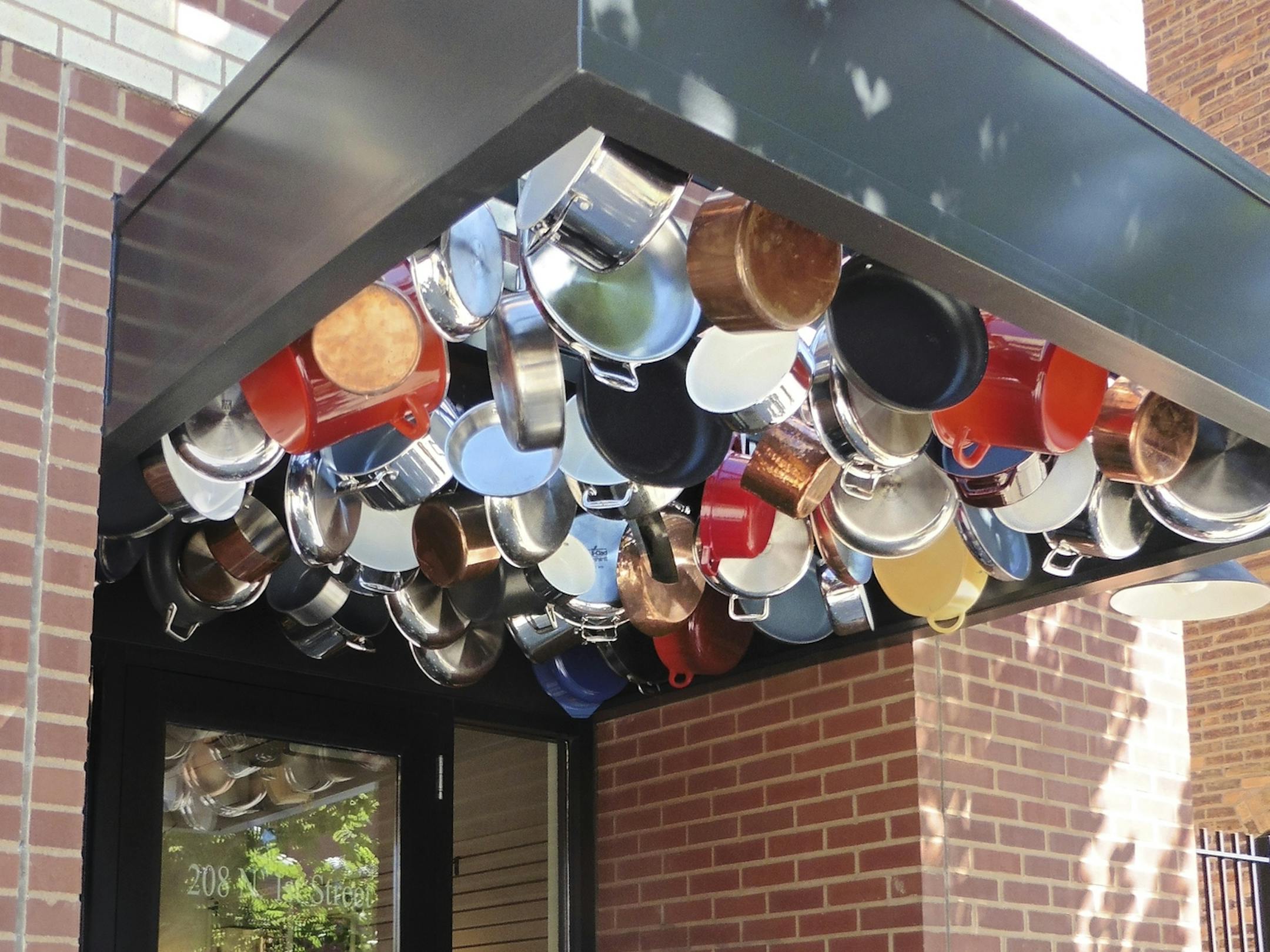 An artistic entrance graces the new Cooks of Crocus Hill shop in the North Loop.