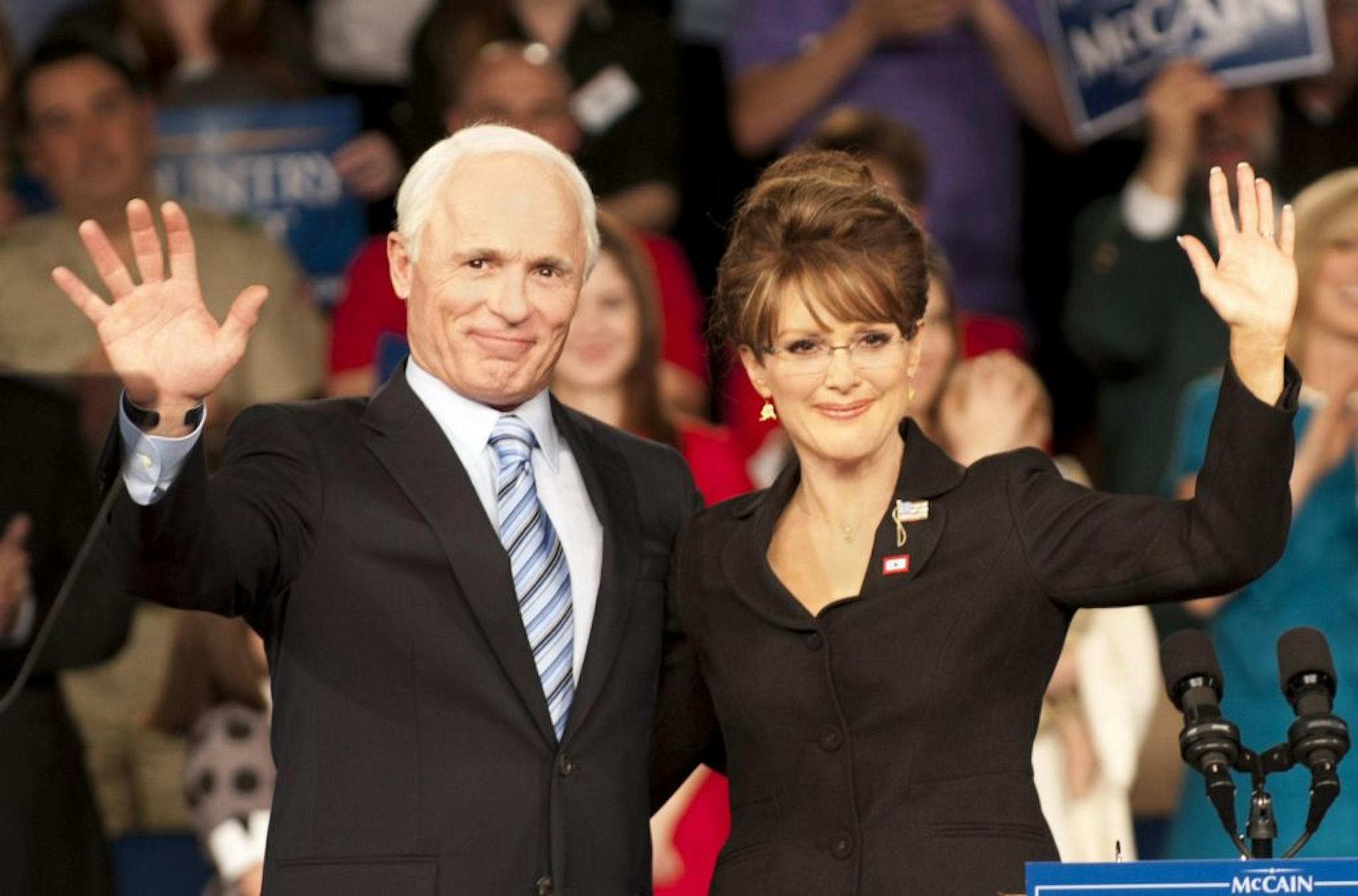 In the HBO movie "Game Change," Ed Harris' John McCain is a foil for Julianne Moore's Sarah Palin.