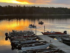 Two boats with eager anglers departed the dock at McArdle's Resort early Saturday morning on Lake Winnibigoshish.