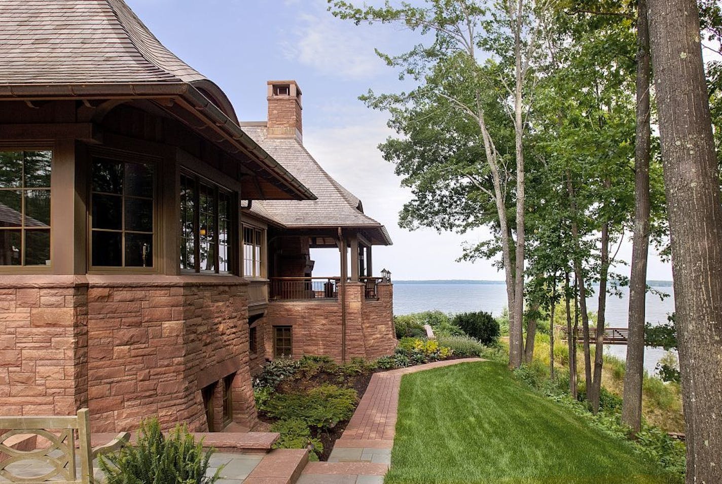 A retreat on a bluff overlooking Lake Superior in Bayfield.