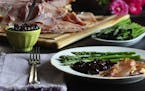 Instead of using a sweet glaze on the Easter ham, this recipe calls for a homemade cherry chutney, which brings sweet and tart notes. (Abel Uribe/Chic