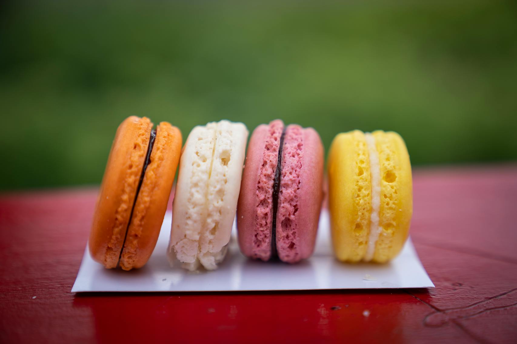 Nikolette’s Macarons. The new foods of the 2023 Minnesota State Fair photographed on the first day of the fair in Falcon Heights, Minn. on Tuesday, Aug. 8, 2023. ] LEILA NAVIDI • leila.navidi@startribune.com