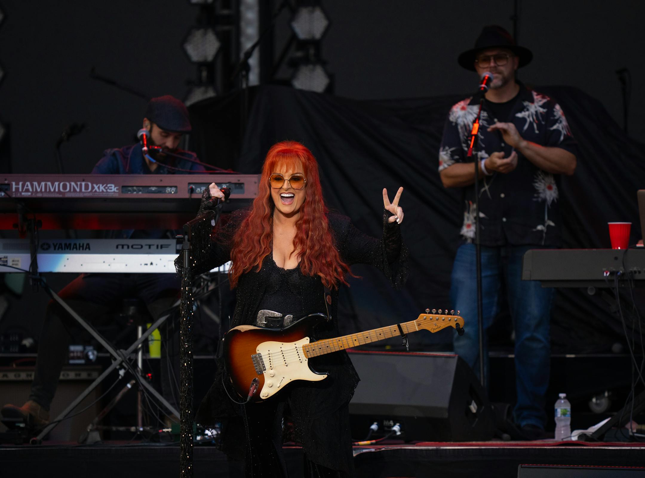 Wynonna Judd acknowledged the audience when she got to her spot on stage to start her show. With Wynonna Judd opening, Brandi Carlile headlined a sold out show at the State Fair Grandstand Tuesday night, August 29, 2023 in Falcon Heights.