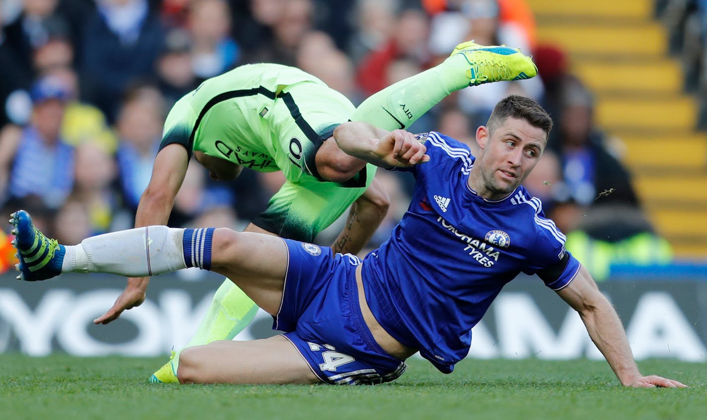 Gary Cahill is excited about his Chelsea team playing A.C. Milan at U.S. Bank Stadium on Aug. 3 in the first game at the new Vikings stadium.