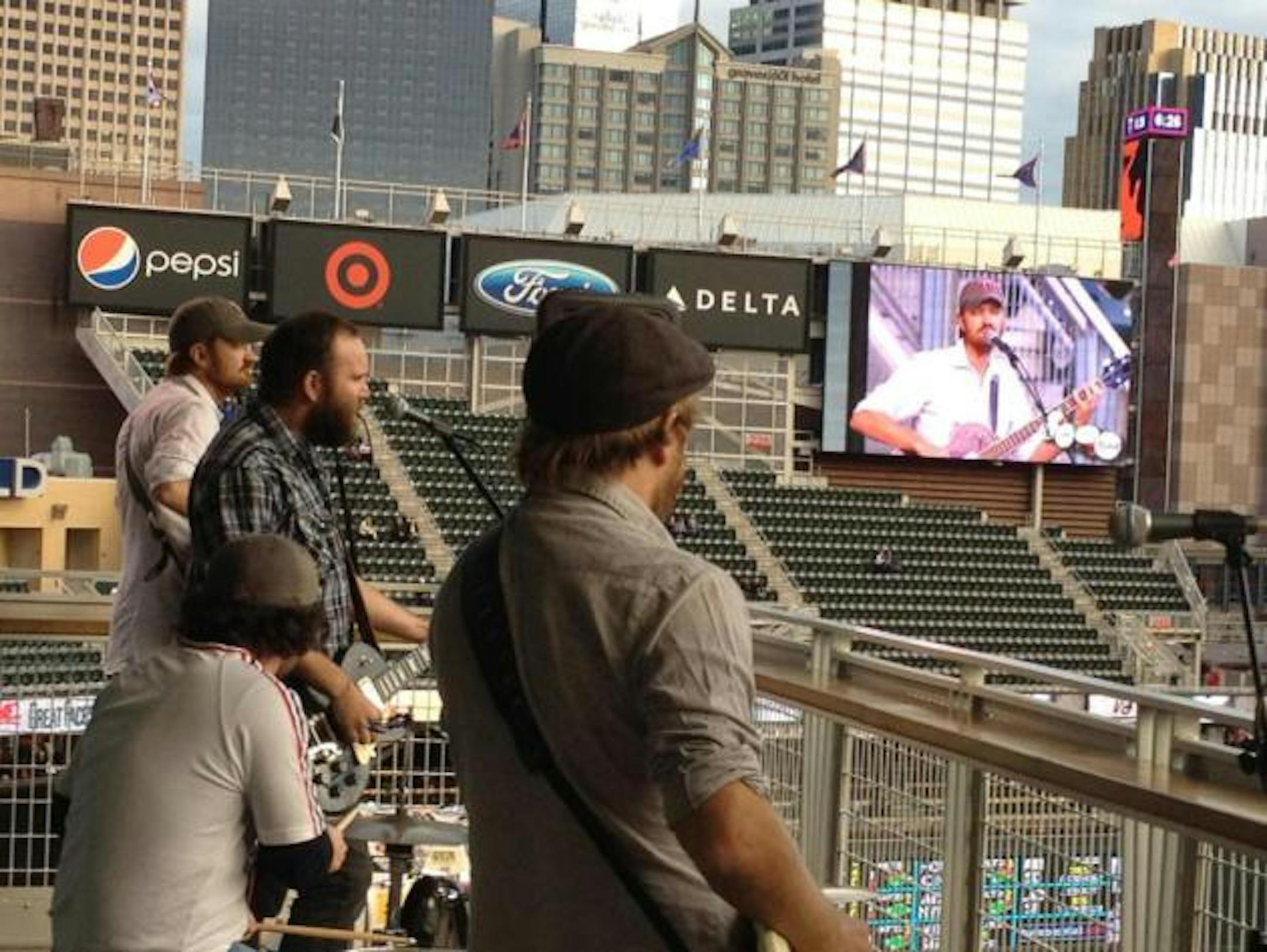 The 4onthefloor played Target Field last September and were smart to return in May instead this year (when there's sure to be a few more people in the stands). / Photo by Mike Minehart, courtesy 4otf