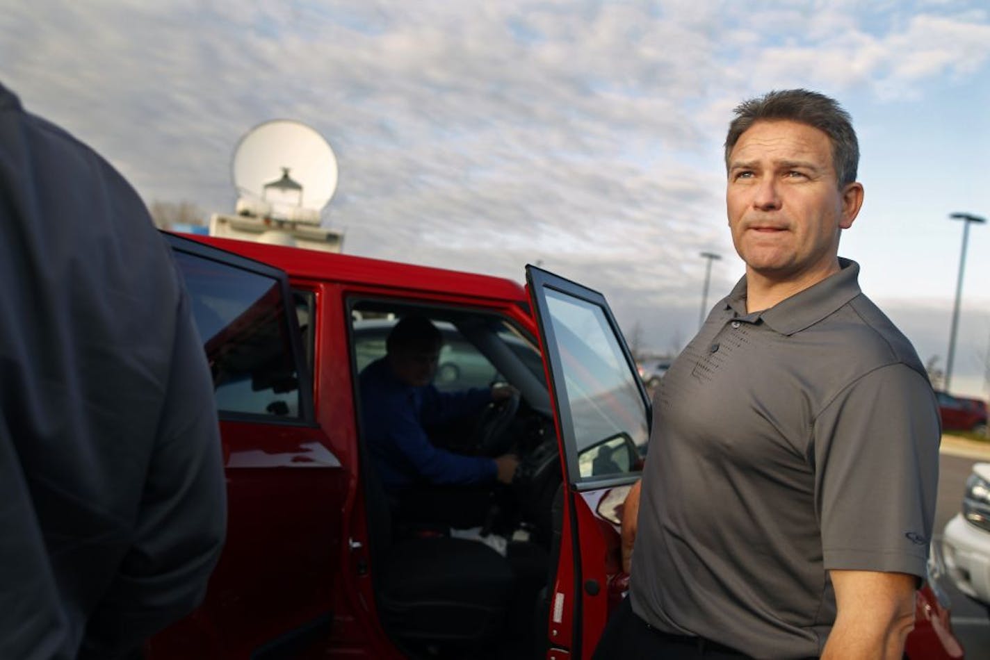 Mankato football coach Todd Hoffner at the Blue Earth County Justice Center in August.