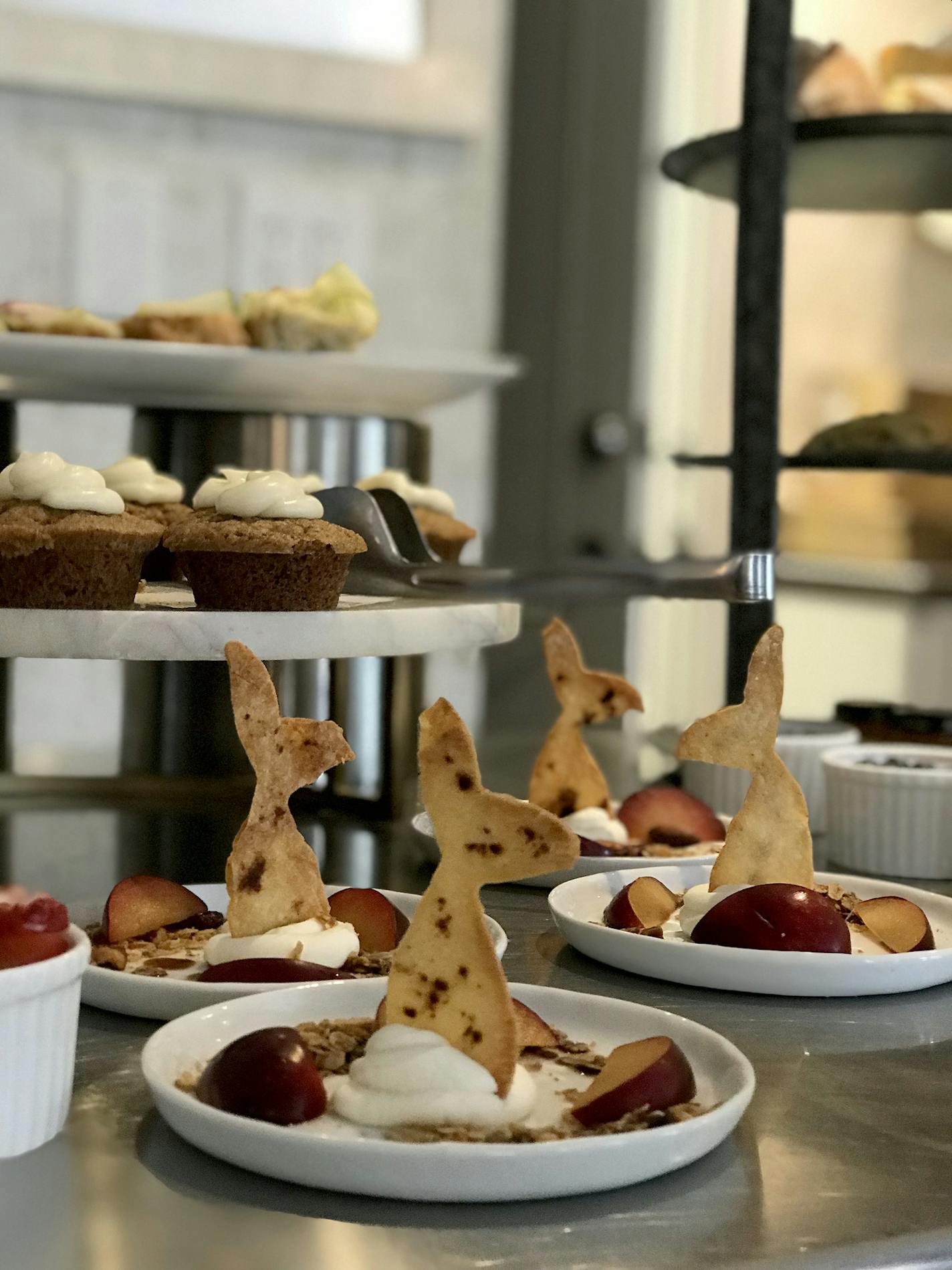 Whales tails adorn a breakfast plate at 21 Broad, a Nantucket hotel. Kerri Westenberg/kwestenberg@startribune.com.