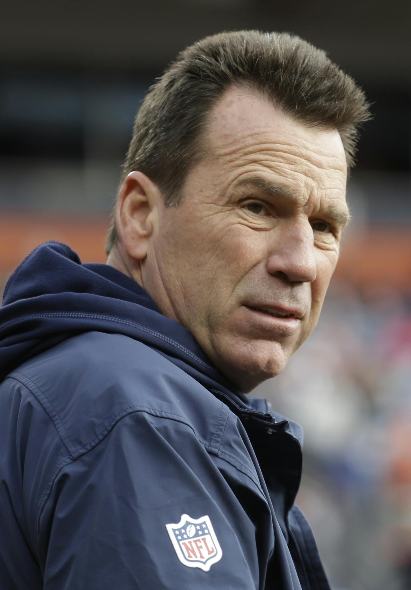 Denver Broncos head coach Gary Kubiak stands on the field during warmups before an NFL football game against the Oakland Raiders, Sunday, Jan. 1, 2017, in Denver. (AP Photo/Jack Dempsey) ORG XMIT: OTK