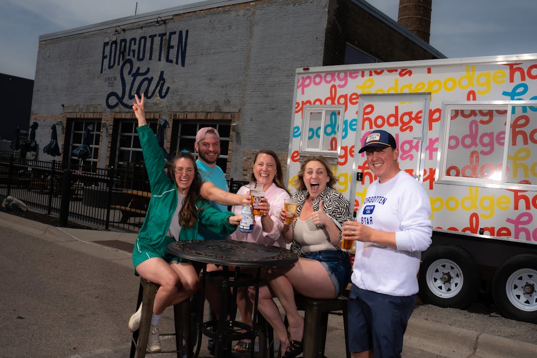 Linley Hanson, Matt Asay, Emily Richter, Lee Funke, Andy Risvold are partners in the Hodgepodge food truck. Asay and Risvold are co-owners of Forgotten Star Brewery; Hanson, Richter and Funke run the food blog Fit Foodie Finds.