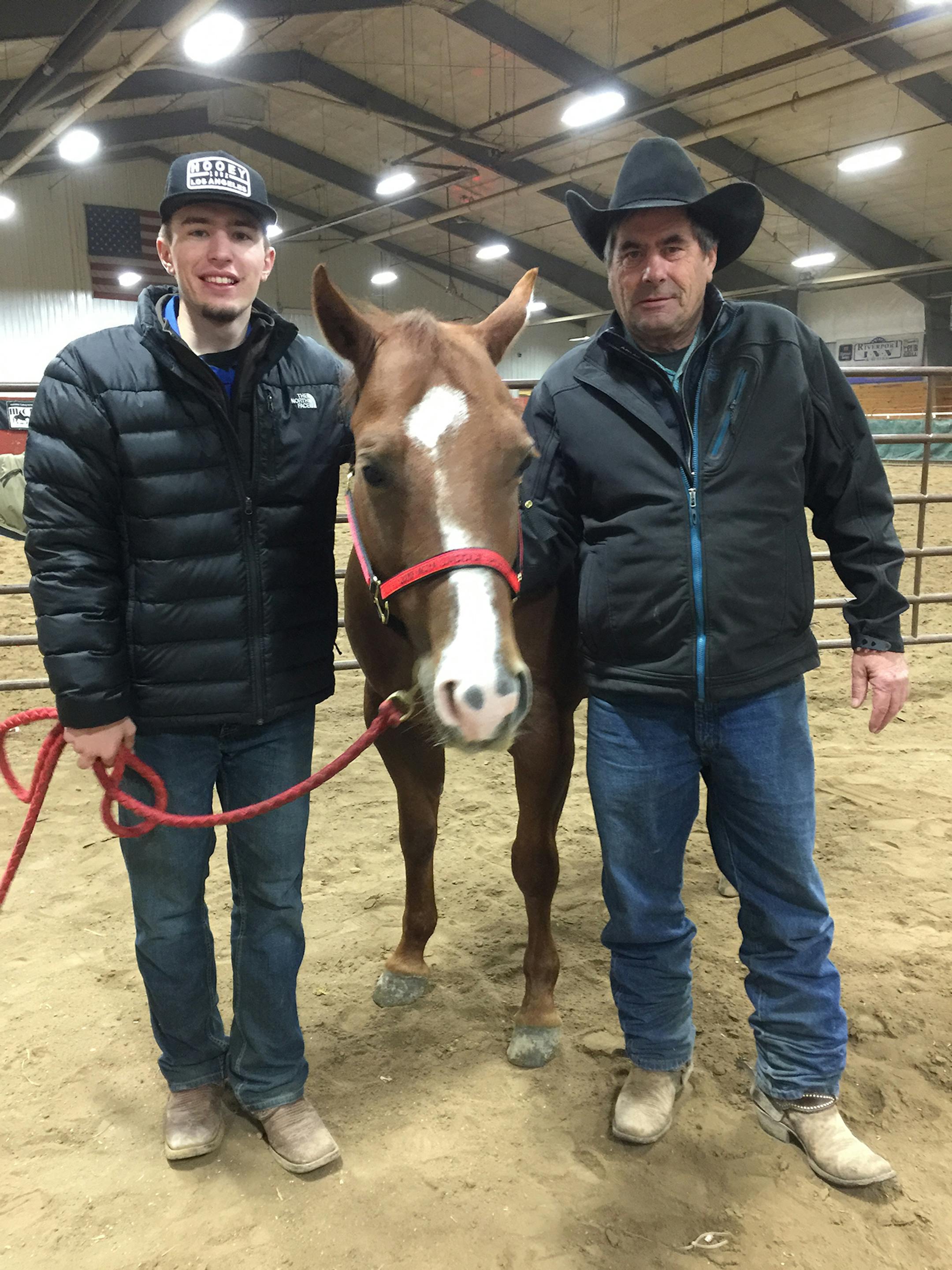 Horses have proven a lifelong bond for Brian Cottrell, 60, of Finlayson Minnesota, and his son Cody, 19, a student at Winona State University.