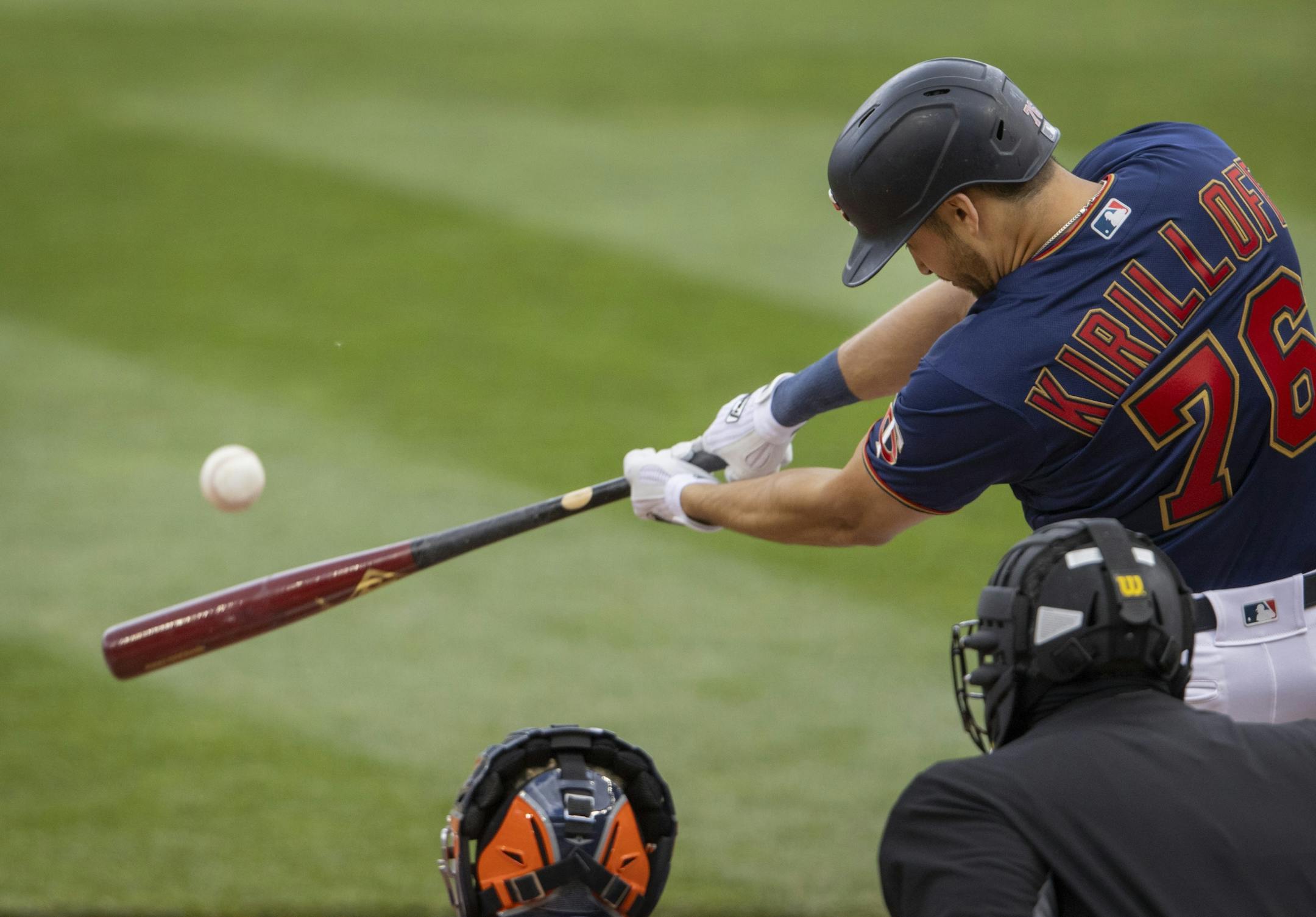 Twins rookie Alex Kirilloff got his first hit in the fourth innin and could be part of the team's improvement in 2021 and beyond.