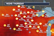 Hot Thursday Before A Cold Front Brings Cooler Temperatures And Rain In