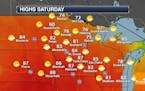Weather Outlook for Saturday
