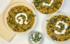 Split Pea Soup With Sweet Potatoes and Kale