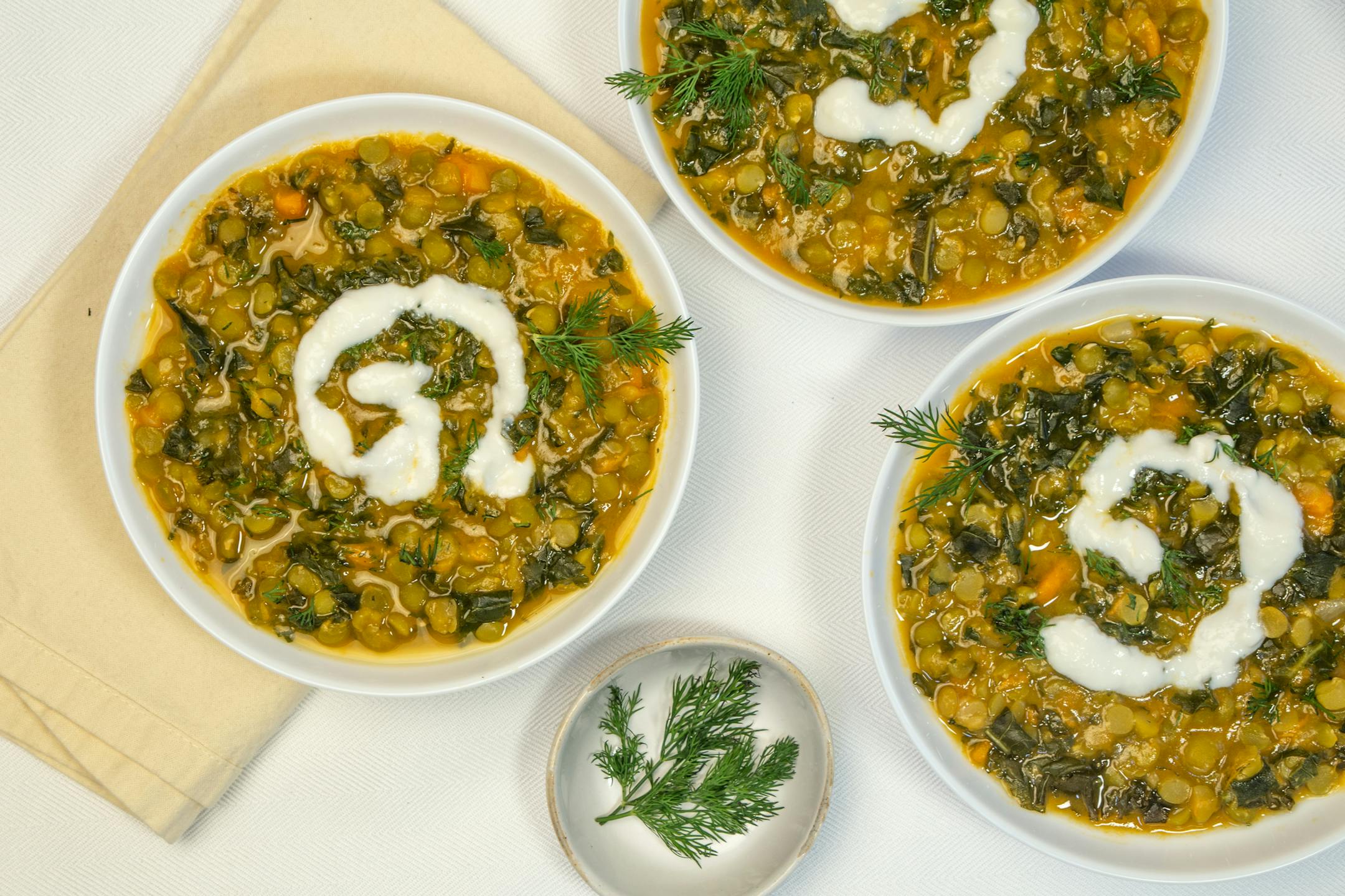 Split Pea Soup With Sweet Potatoes and Kale