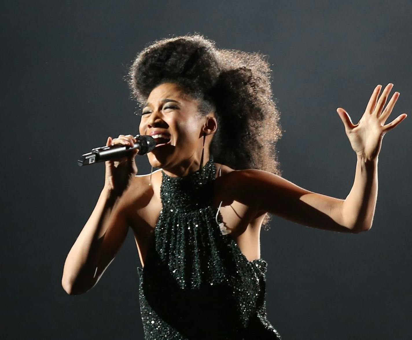 Judith Hill performed as the opening act for Josh Groban at the Target Center in Minneapolis Min., Saturday, October 19, 2013