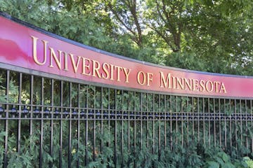 MINNEAPOLIS/USA - July 23: Entrance to the campus of the University of Minnesota. The University of Minnesota is a university in Minneapolis and St. P