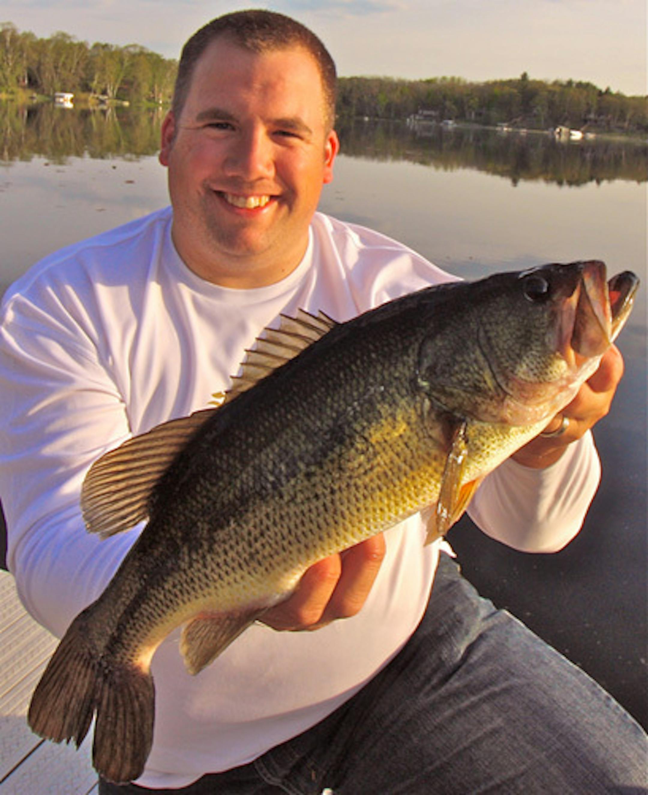 Ron Hustvedt with a dandy largemouth bass