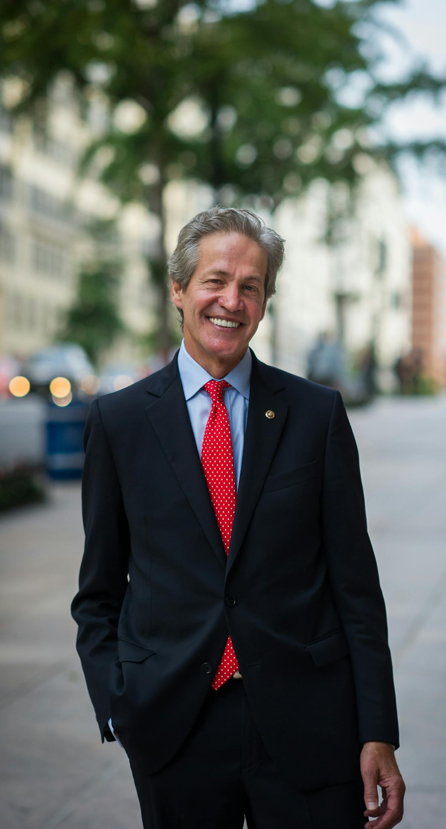 Norm Coleman meeting in his DC office with Mohamed Abdirizak. Abdul Ahmed III is also seen in the office meeting. ] Photo Credit: Charlie Archambault - Special to Star Tribune 8/6/2015 Washingnton, D.C.