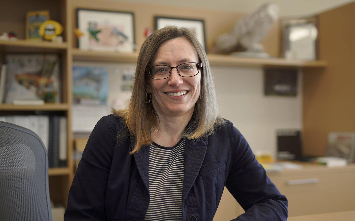 Sarah Strommen, first woman to be named commissioner of the DNR, in her office in St. Paul. ]
brian.peterson@startribune.com
St. Paul, MN Friday, March 15, 2019