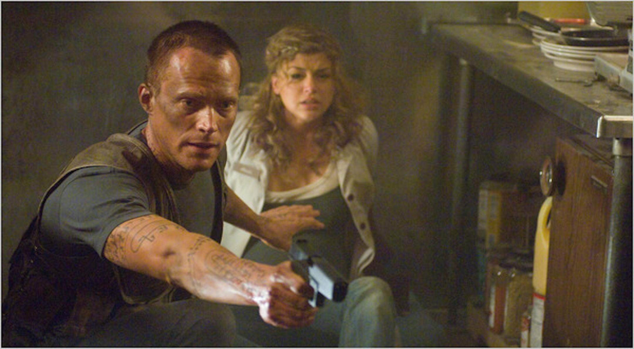 Paul Bettany and Adrianne Palicki in "Legion."
