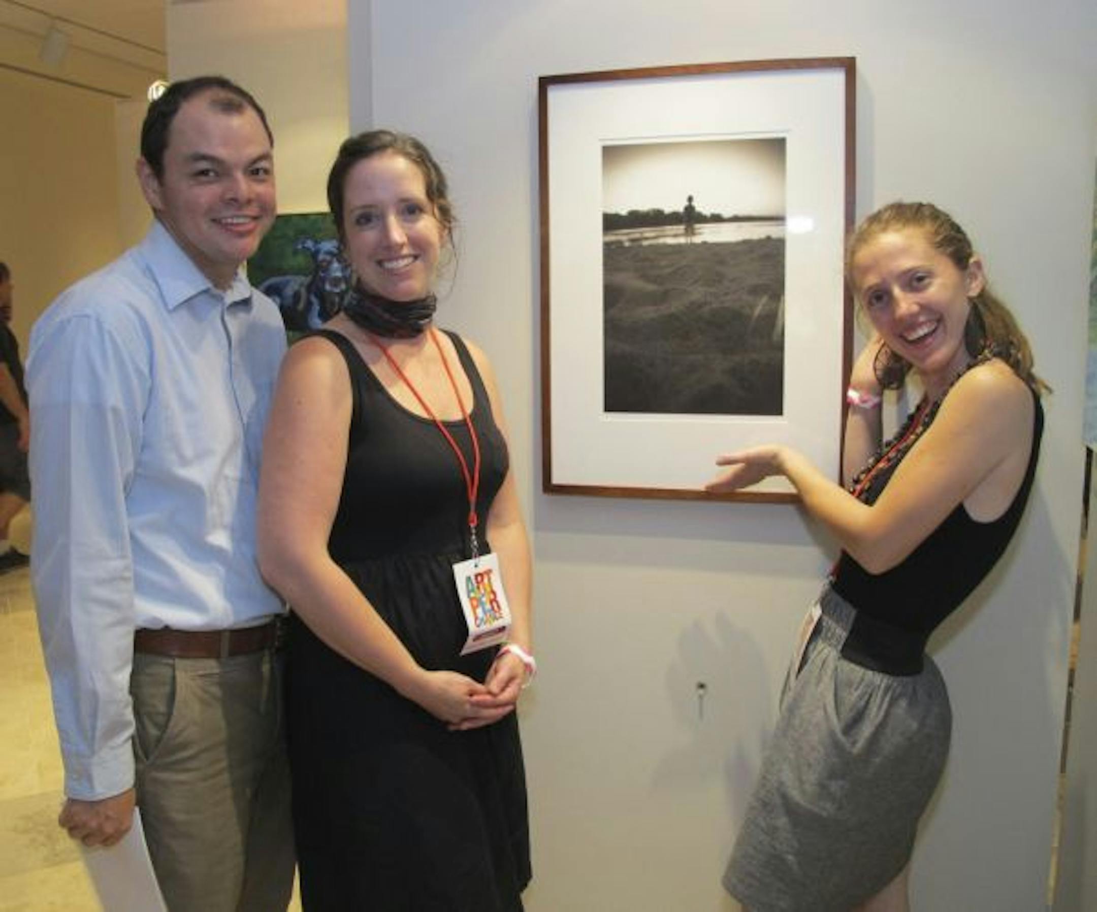 Sarah Rust Sampedro, Javier Sampedro and Amy Anderson.