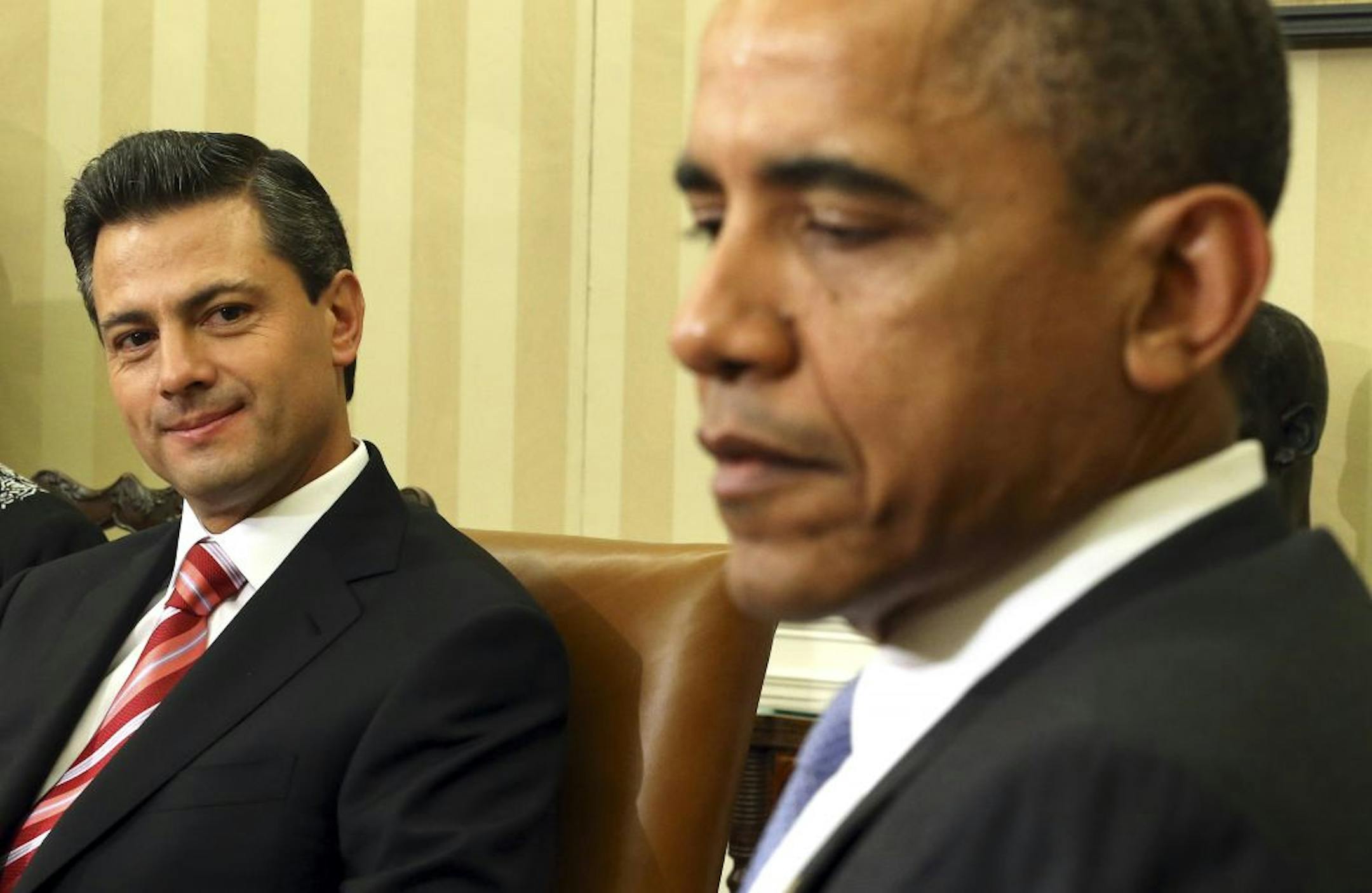 President Obama met with President-elect Enrique Pena Nieto of Mexico in the Oval Office on Tuesday.