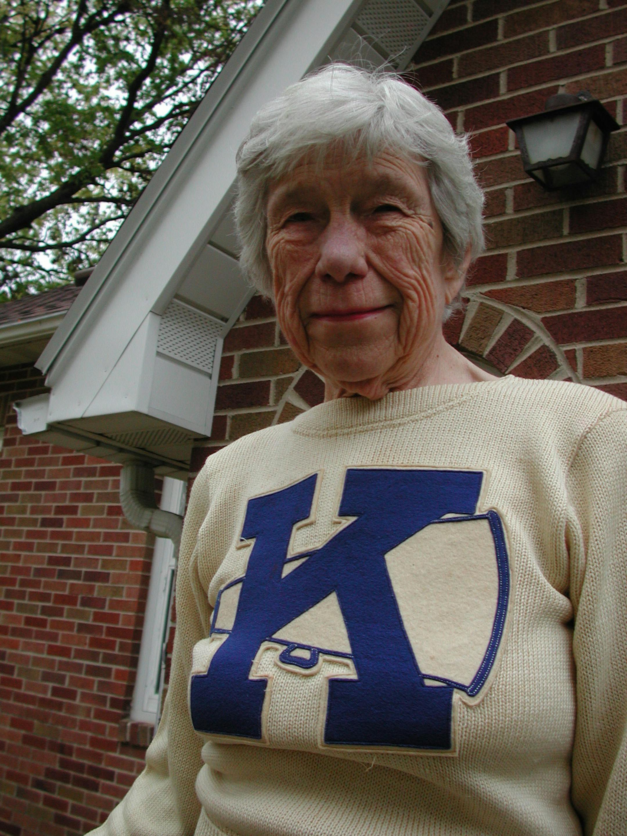 Lois Matson cherished her role as publisher of the newspaper in Kiester, the same place where she was also one of the trio of first-ever cheerleaders at Kiester High School. When the school celebrated a special homecoming, she proudly wore her cheerleading sweater to the party.