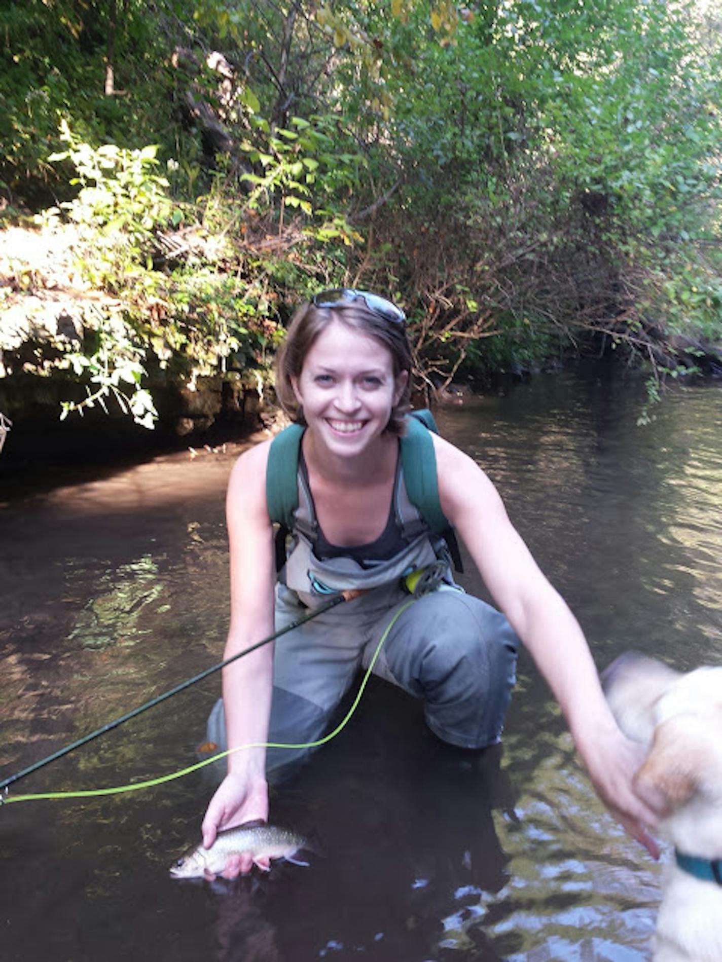 Ashley Peters said fly fishing is her favorite outdoors activity.