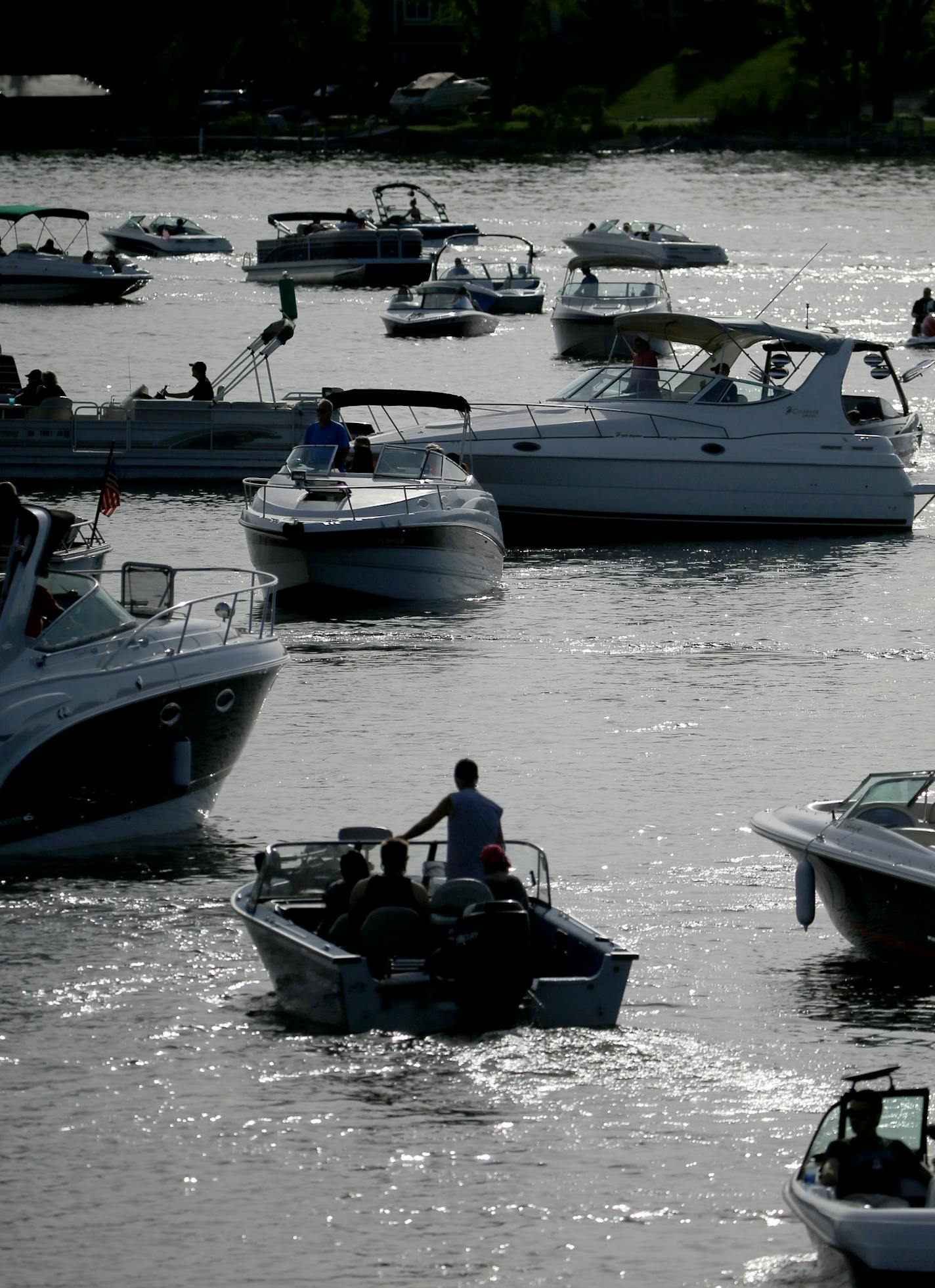 Boats jam a channel on Lake Minnetonka Friday, May 22, 2015, near Lord Fletcher's in Spring Park, MN.](DAVID JOLES/STARTRIBUNE)djoles@startribune.com As boaters flock to Minnesota lakes and rivers this holiday weekend for the unofficial kick-off to the boating season, they'll face more inspections in and out of the water as local cities and counties ramp up their work to stop the spread of invasive species. Across the metro, more boat accesses will be staffed by watercraft inspectors thanks to $