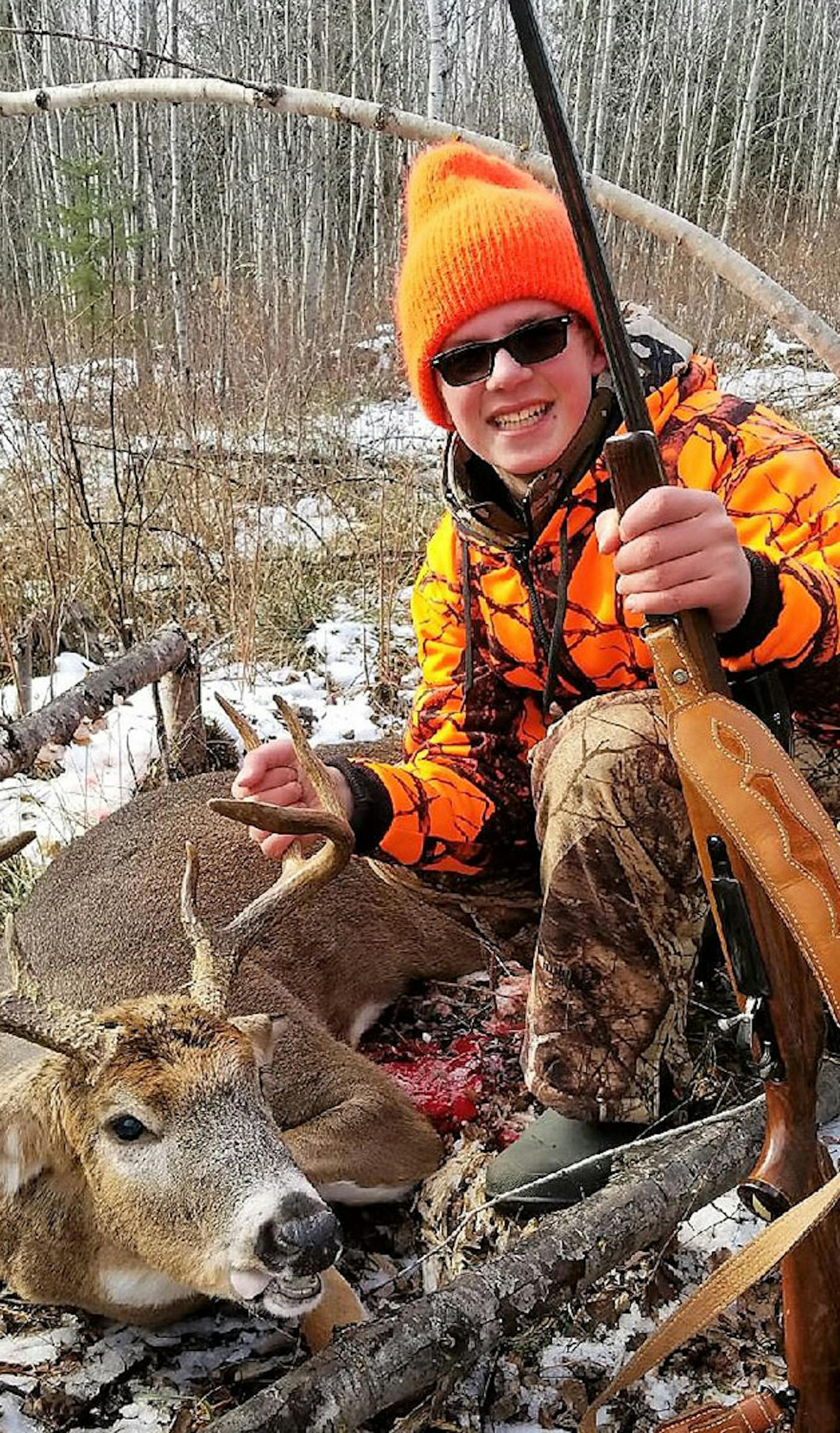 William Isaak, 14, of Maple Grove, Minn., shot this mature 8-point buck near Lake Vermilion. The 176-pound deer was taken down from a distance of 83 yards. It was William’s first-ever deer.