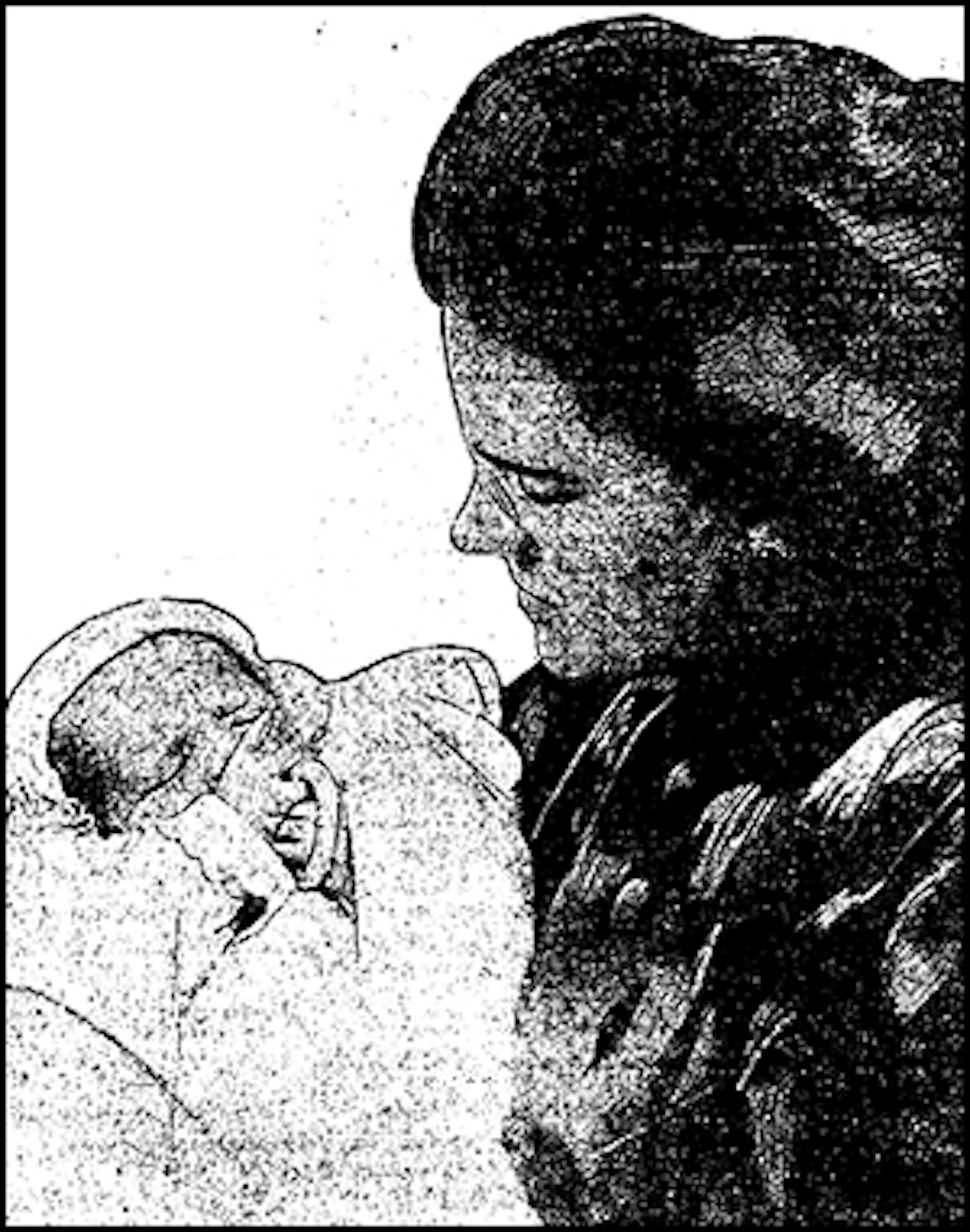 Mrs. Carl C. Sanford and foundling named Tribuna, September 1909, Minneapolis.