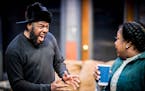 Mikell Sapp and Jamecia Bennett in "Skeleton Crew" at the Yellow Tree Theatre.