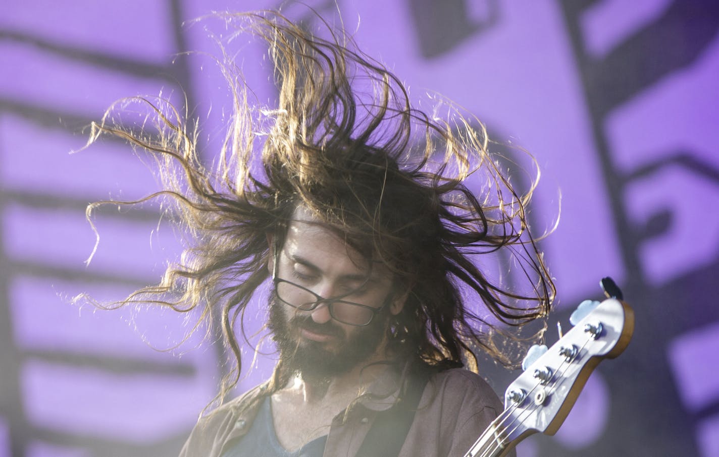 Bassist Bones Sloane performs with Courtney Barnett ] NICOLE NERI &#x2022; nicole.neri@startribune.com BACKGROUND INFORMATION: The annual Rock the Garden music festival at the Walker Art Center Saturday, June 29, 2019.