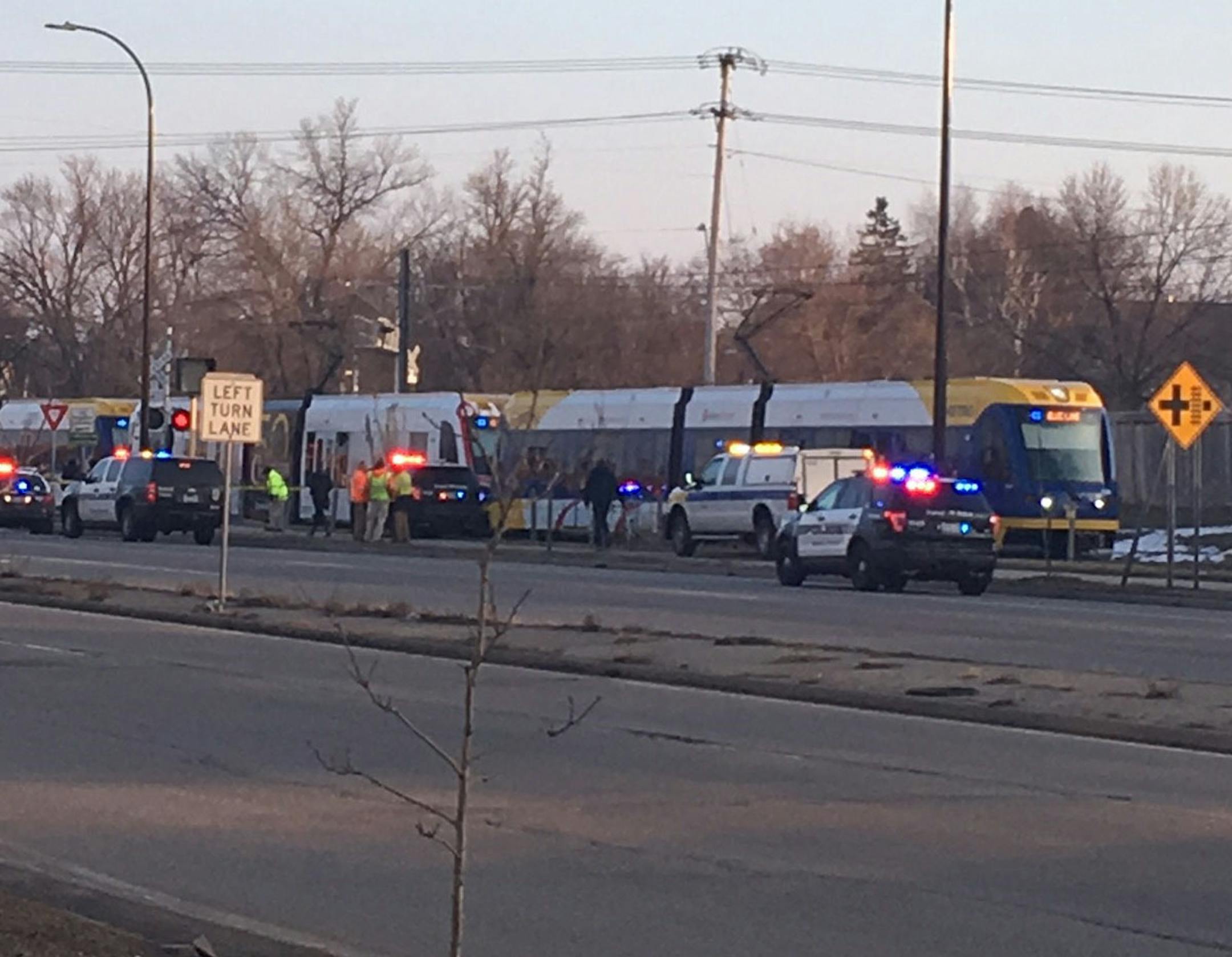 Police were responding at 42nd Street and Hiawatha Avenue on Tuesday night.