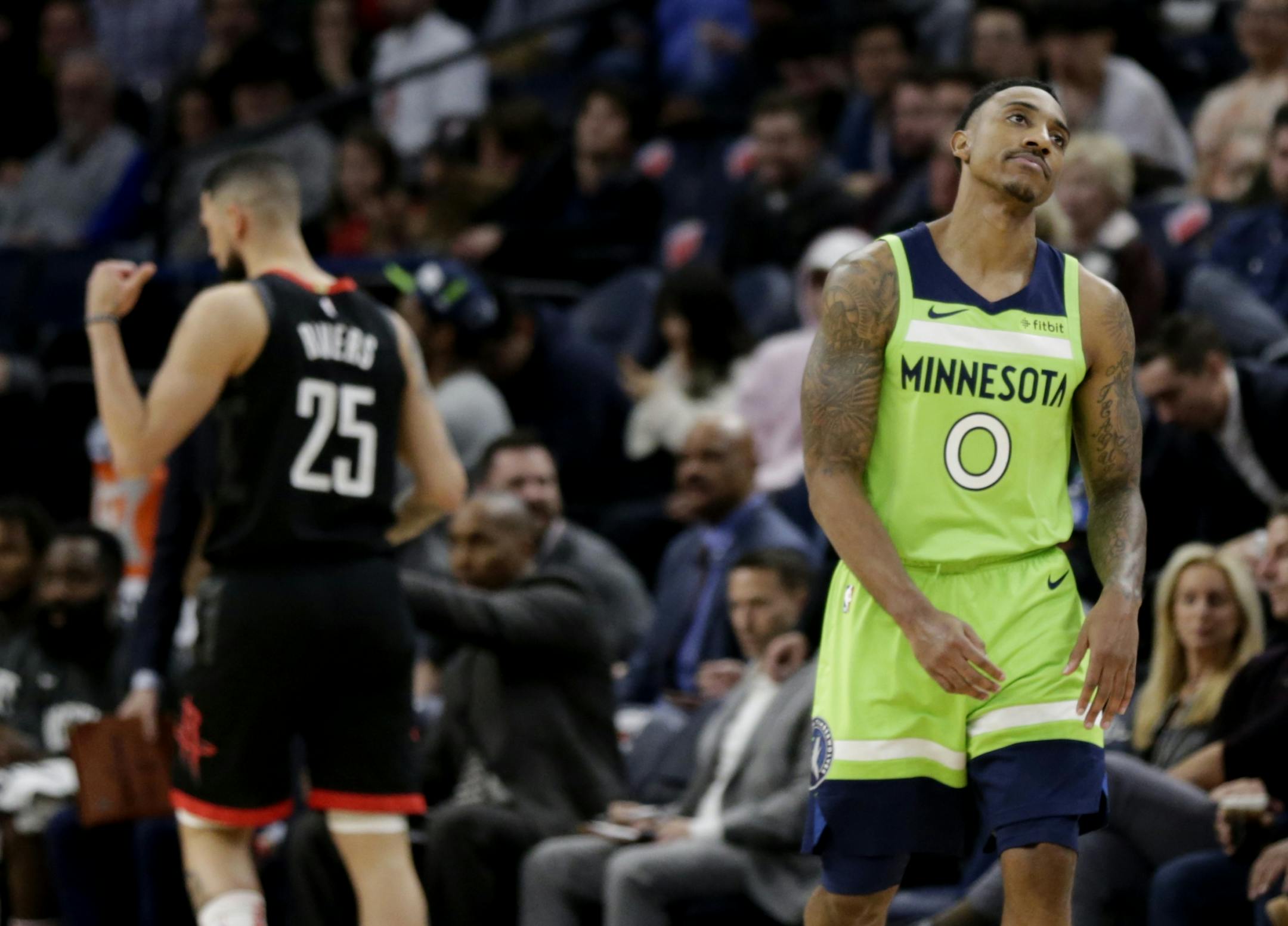 Wolves point guard Jeff Teague (0) is OK with coming off the bench.