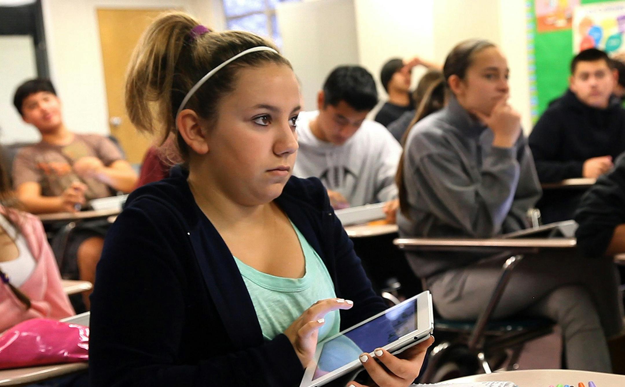 Photo: A high school algebra class.