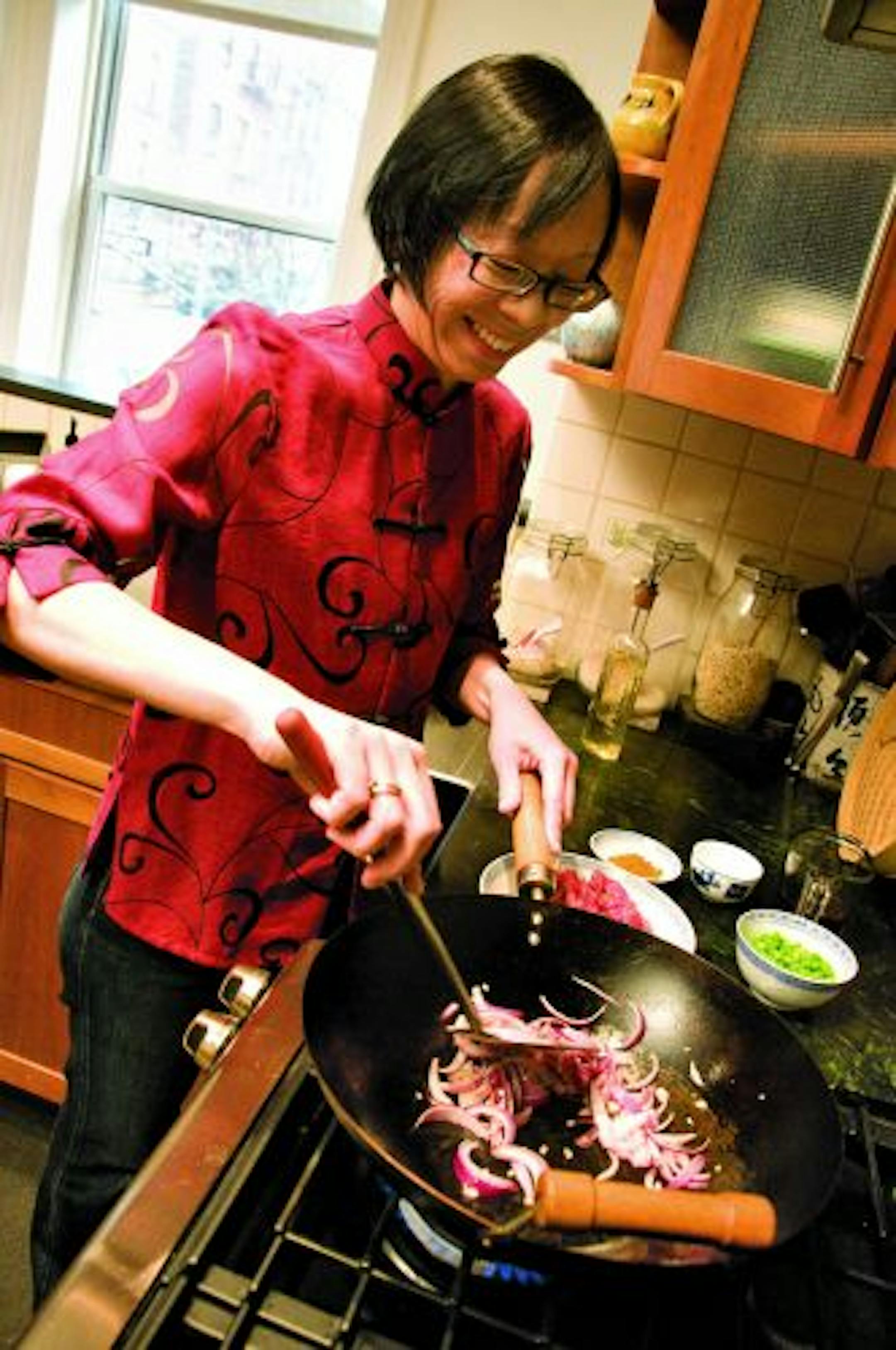 Grace Young brings her wok everywhere she goes.