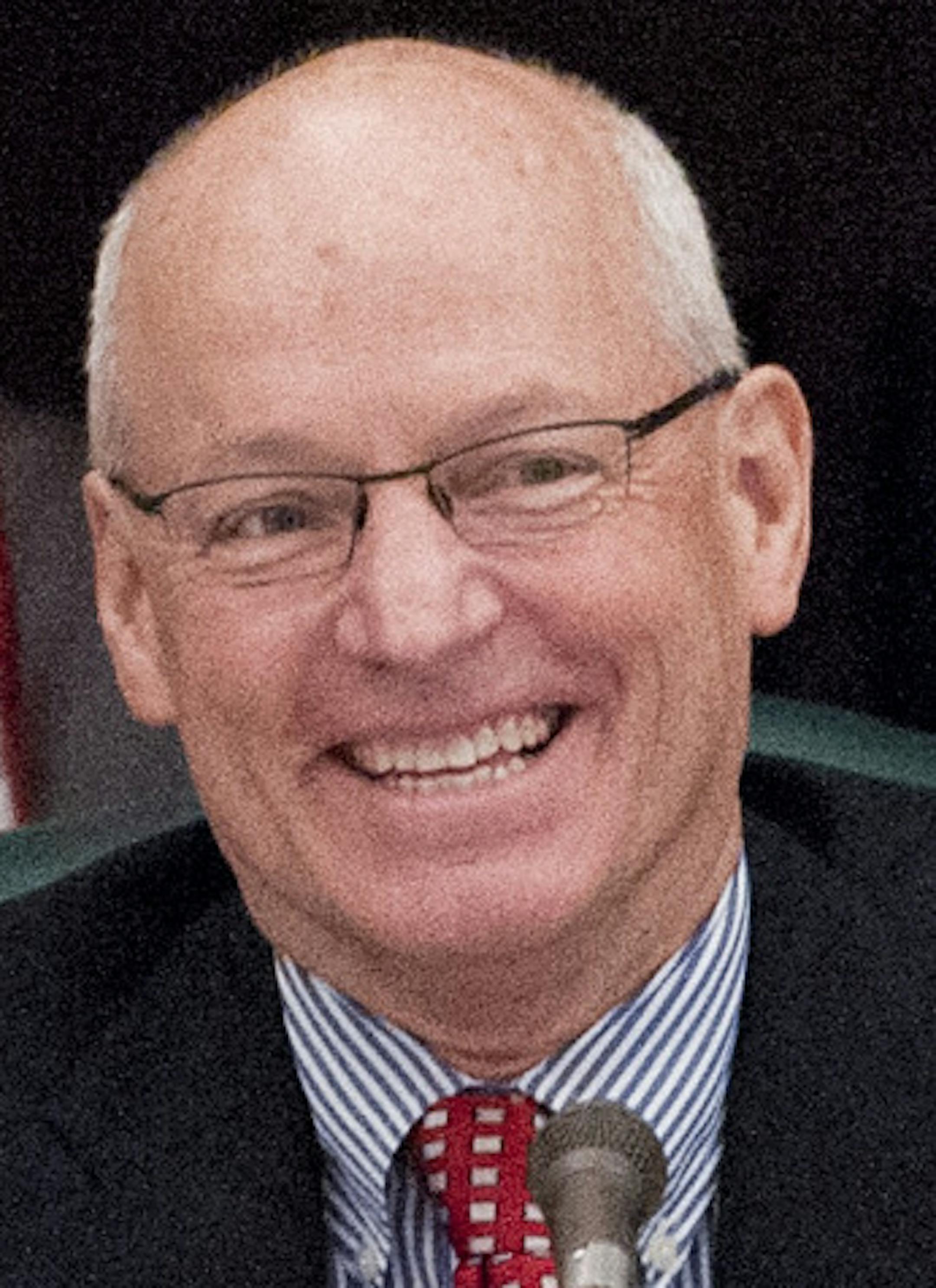 Revenue Commissioner Myron Frans smiled after detailing the Governor's plan to rely on new revenues from cigarette and corporate income taxes to help pay the state's share of a new Vikings stadium. Thursday, May 16, 2013 ] GLEN STUBBE * gstubbe@startribune.com ORG XMIT: MIN1305161550441080