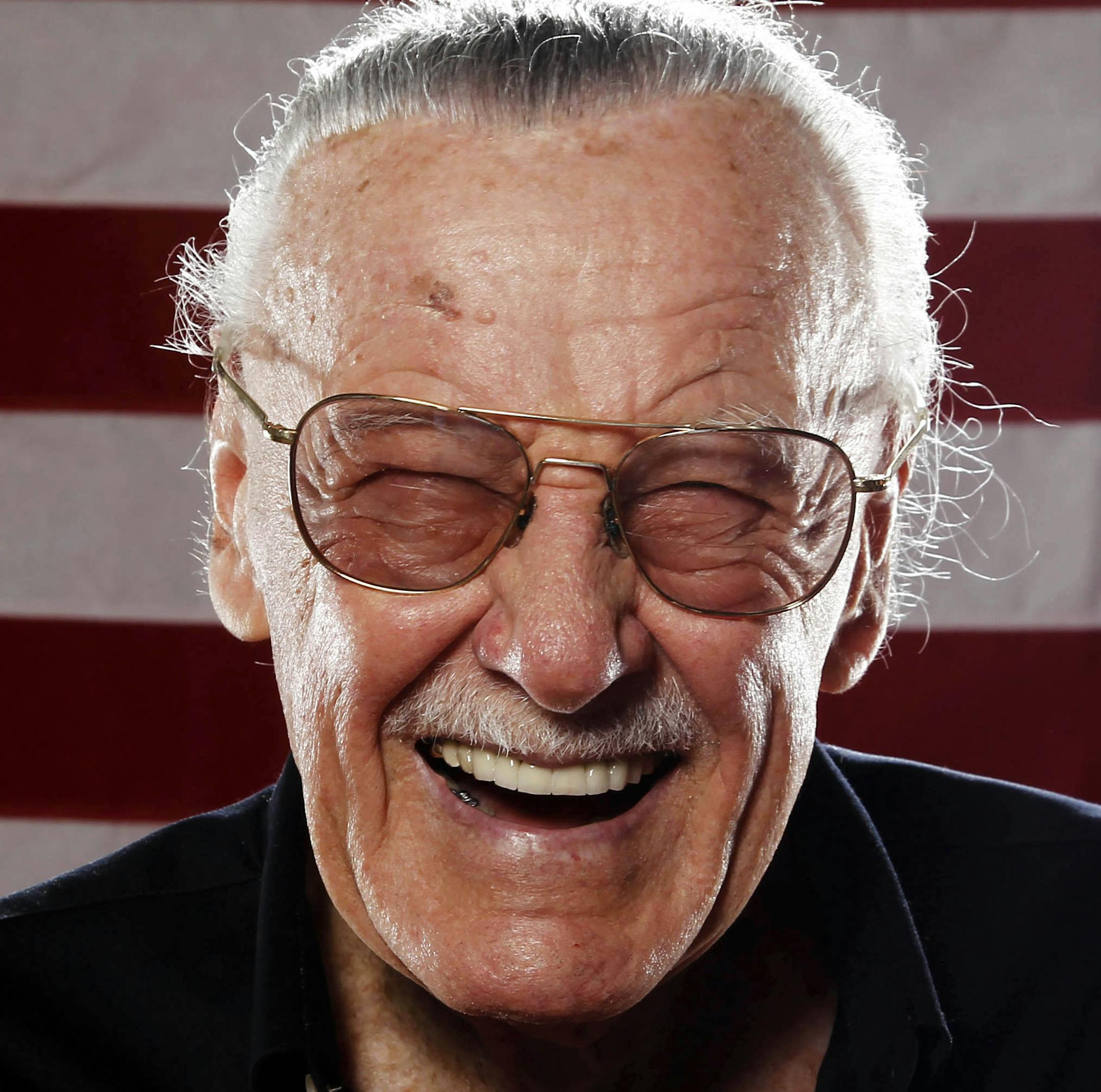 Stan Lee poses for a portrait at the LMT Music Lodge during Comic Con in San Diego, Thursday, July 21, 2011. (AP Photo/Matt Sayles)
