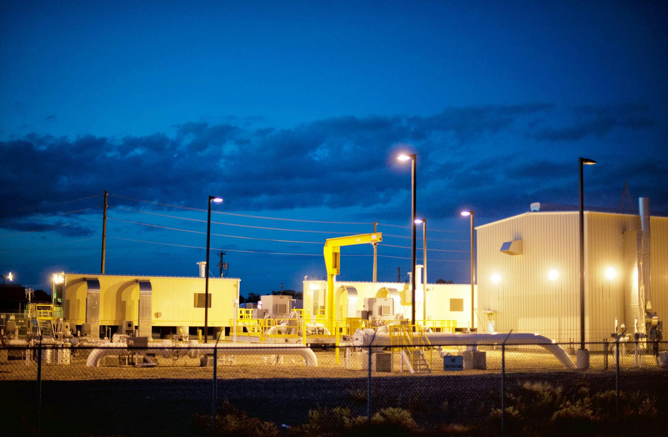 Enbridge Energy's facility at the Clearbrook oil pipeline transfer station in Clearbrook, Minn.