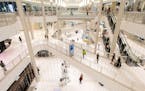 The Mall of America in Minneapolis. A suspect was arrested Friday after throwing a 5-year-old child from a third-floor balcony at the mall. (Aaron Lav