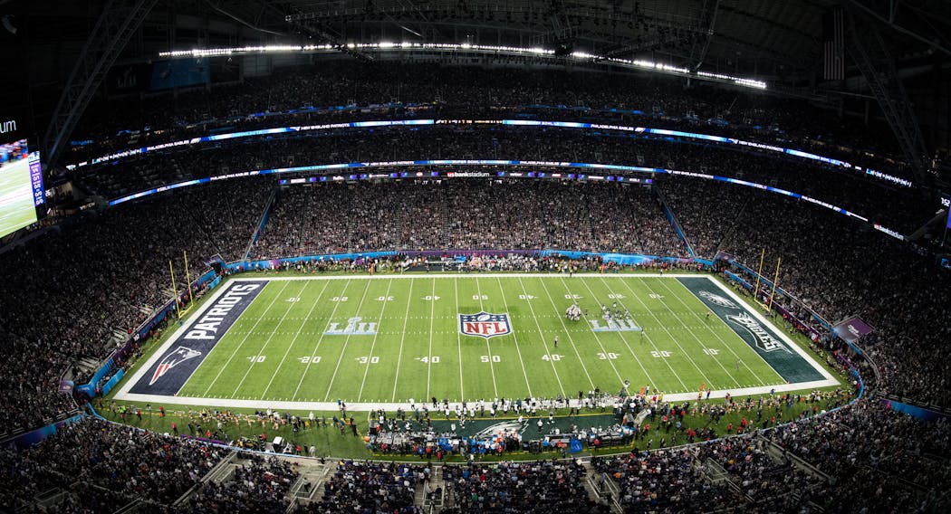 US Bank Stadium was packed the rafters with fans during Super Bowl LII