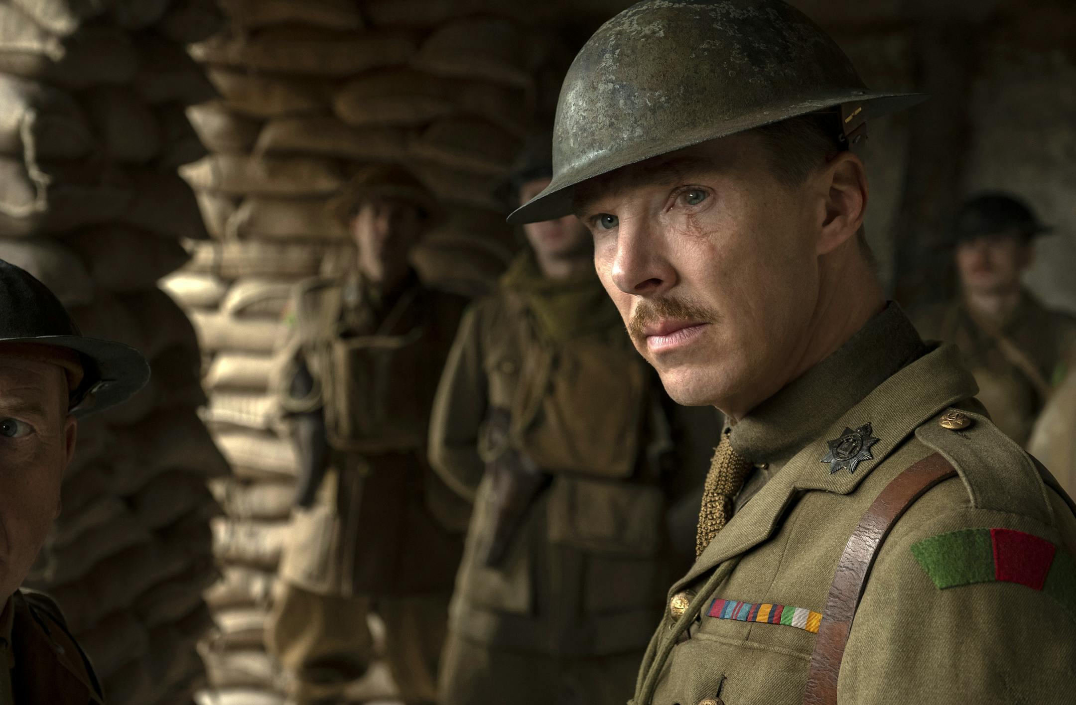 This image released by Universal Pictures shows Benedict Cumberbatch as Colonel Mackenzie in a scene from "1917," directed by Sam Mendes. (Fran&#xe7;ois Duhamel/Universal Pictures via AP)