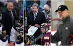 Mike Hastings, Scott Sandelin and Brett Larson are good friends competing for the Frozen Four title.
