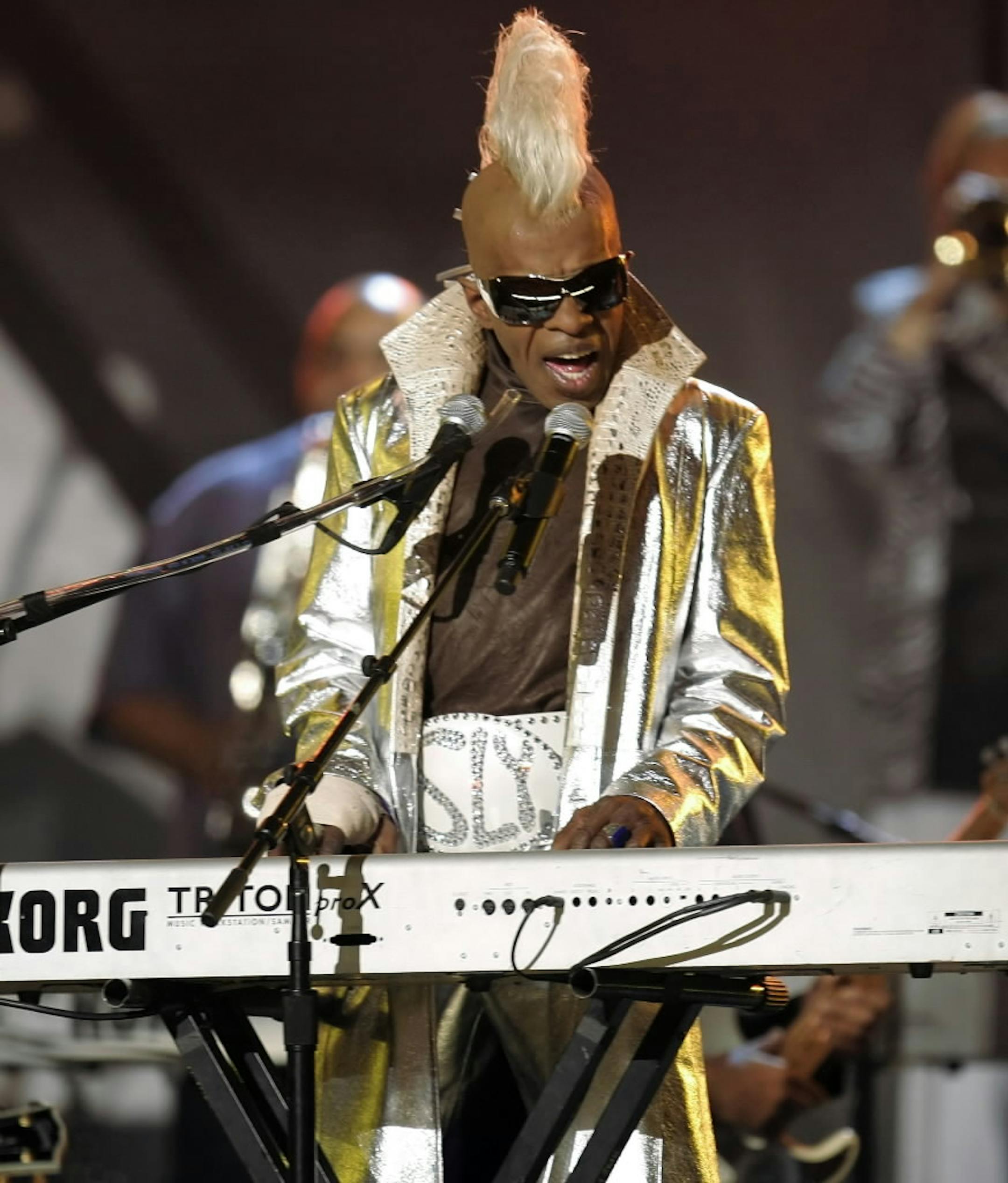 Sly Stone performed at the Grammy Awards on Feb. 8, 2006, in Los Angeles.
